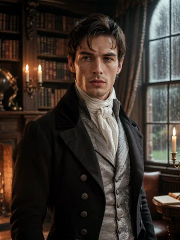 Portrait of Duke Alaric Ashford, Regency Duke
