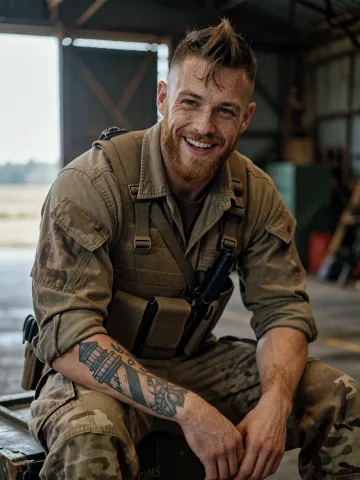 Portrait of Mac Doyle, Demolitions Sergeant