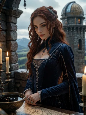 Portrait of Tatiana Vorne, Ruthless Court Sorceress