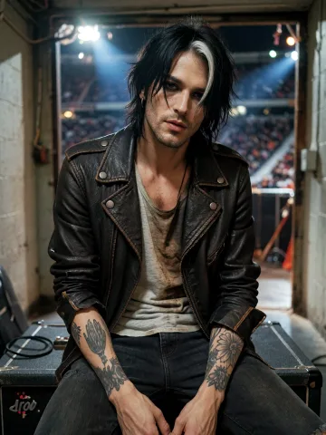 Portrait of Zane Ryder, Stadium Rock Frontman